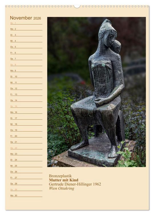 Produktbild: M&uuml;tter mit Kindern in der Kunst (hochwertiger Premium Wandkalender 2026 DIN A2 hoch), Kunstdruck in Hochglanz