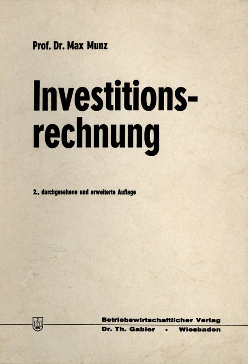 Produktbild: Investitionsrechnung