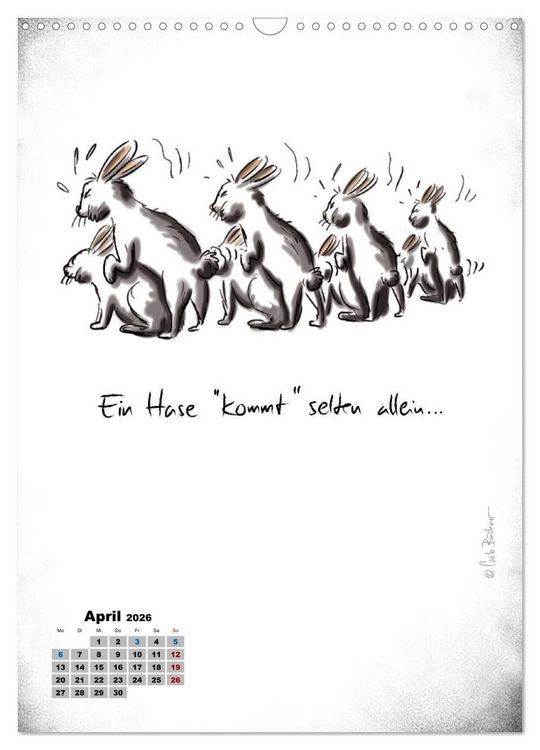 Produktbild: Carlo B&uuml;chner ALLE JAHRE BILDER! (Wandkalender 2026 DIN A3 hoch), CALVENDO Monatskalender