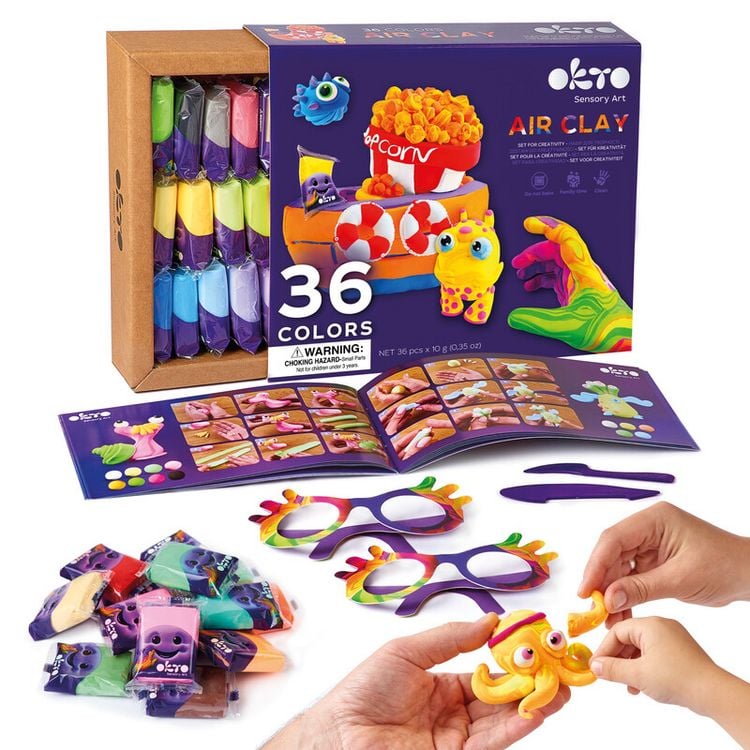 Produktbild: Air Clay Modellierset Set 36 Farben
