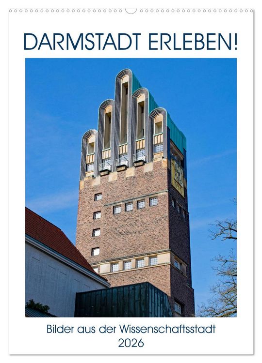 Produktbild: Darmstadt erleben! (Wandkalender 2026 DIN A2 hoch), CALVENDO Monatskalender