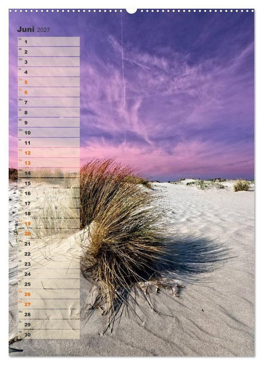 Produktbild: Zwischen D&uuml;nen und Watt / Geburtstagskalender (hochwertiger Premium Wandkalender 2027 DIN A2 hoch), Kunstdruck in Hochglanz