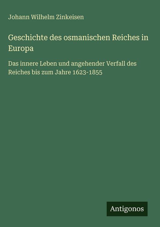 Produktbild: Geschichte des osmanischen Reiches in Europa