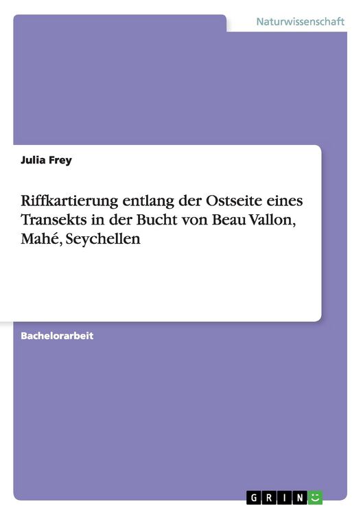 Produktbild: Riffkartierung entlang der Ostseite eines Transekts in der Bucht von Beau Vallon, Mah&eacute;, Seychellen