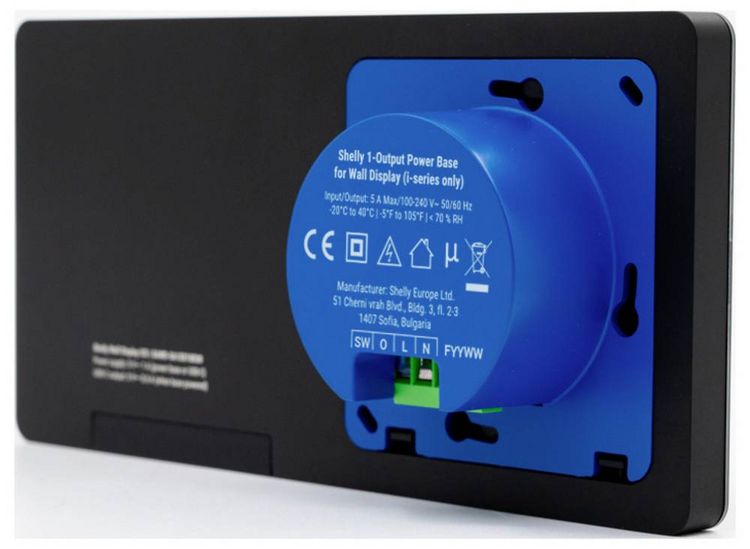 Produktbild: Shelly Wall Display X2i Black Wand-Touchdisplay Wi-Fi, Bluetooth