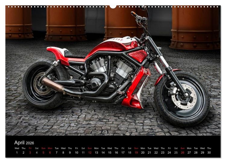 Produktbild: Motorbike Dreams (High Quality Premium Wall Calendar 2026 DIN A2 landscape),CALVENDO 12 Month Wall Calendar