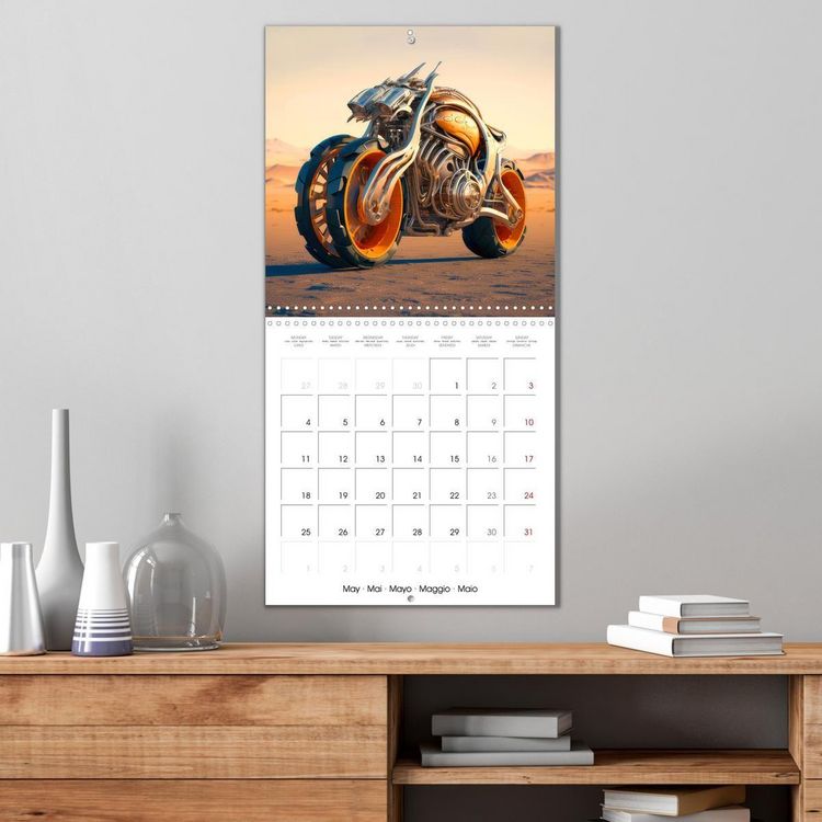 Produktbild: Crazy fantasy Motorbikes (Wall Calendar 2026 12 &times; 12 Inch) CALVENDO 12 Month Wall Calendar