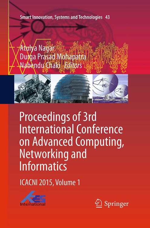 Produktbild: Proceedings of 3rd International Conference on Advanced Computing, Networking and Informatics