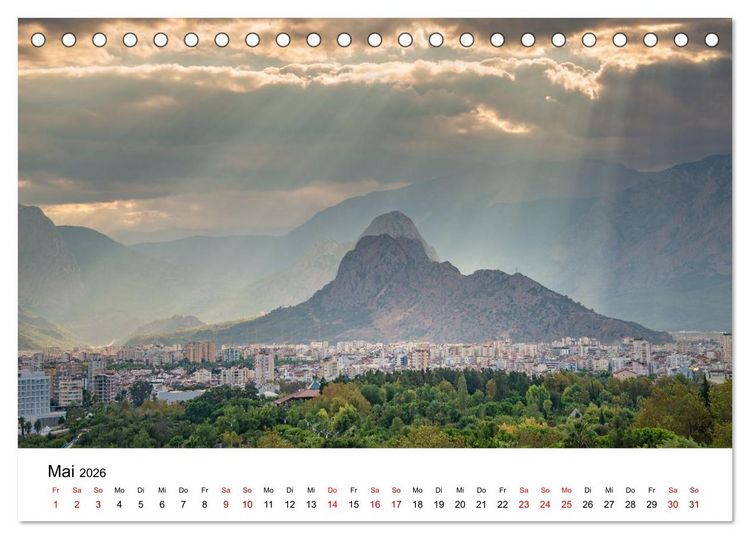 Produktbild: T&uuml;rkei, Antalya: Urlaubsparadies am Mittelmeer (Tischkalender 2026 DIN A5 quer), CALVENDO Monatskalender