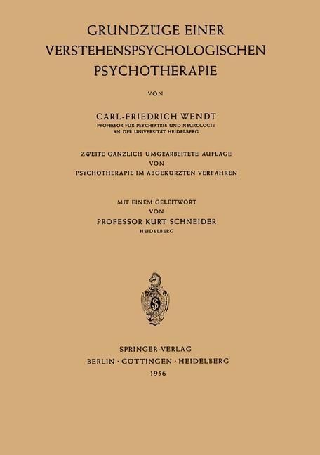 Produktbild: Grundz&uuml;ge Einer Verstehenspsychologischen Psychotherapie