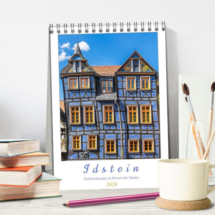 Produktbild: Idstein - Fachwerktraum im Herzen des Taunus (Tischkalender 2026 DIN A5 hoch), CALVENDO Monatskalender