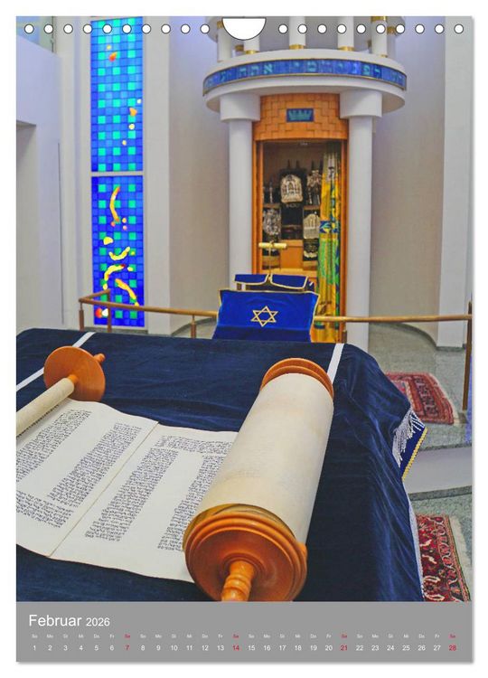 Produktbild: Bejt Knesset. Haus der Versammlung. Die Synagoge in Darmstadt (Wandkalender 2026 DIN A4 hoch), CALVENDO Monatskalender