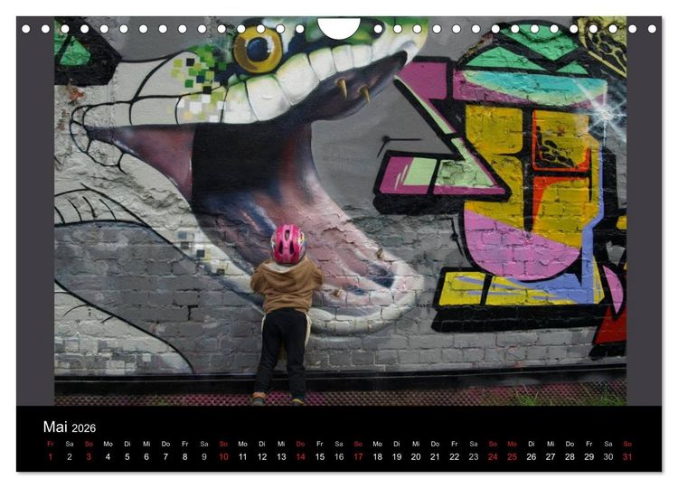 Produktbild: Grafitti 2026 (Wandkalender 2026 DIN A4 quer), CALVENDO Monatskalender