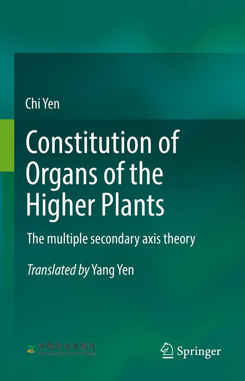 Produktbild: Constitution of Organs of the Higher Plants