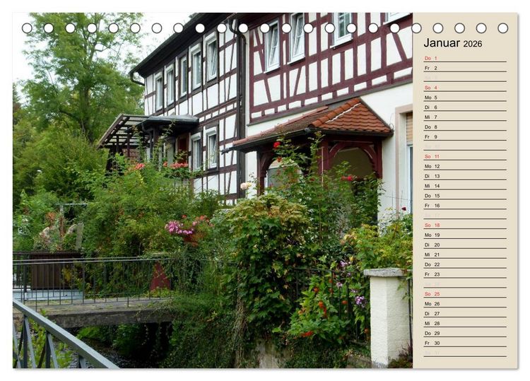 Produktbild: Bad Orb - Romantik im Spessart (Tischkalender 2026 DIN A5 quer), CALVENDO Monatskalender