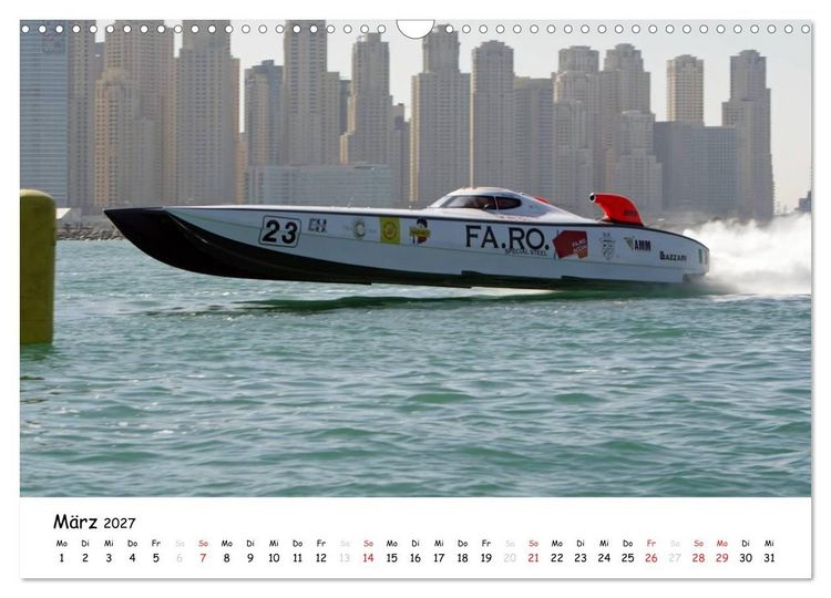 Produktbild: Offshore Powerboats (Wandkalender 2027 DIN A3 quer), CALVENDO Monatskalender