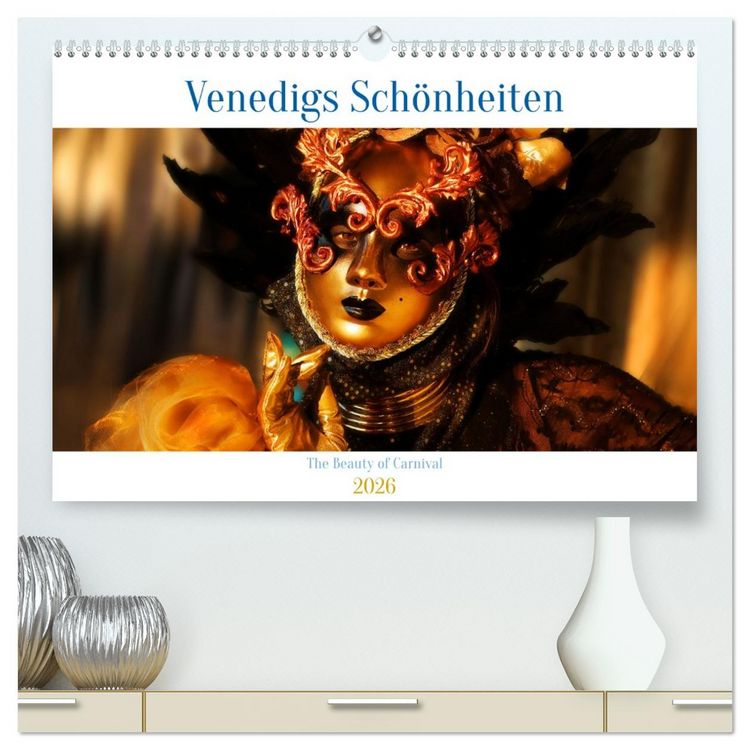 Produktbild: Venedigs Sch&ouml;nheiten (hochwertiger Premium Wandkalender 2026 DIN A2 quer), Kunstdruck in Hochglanz