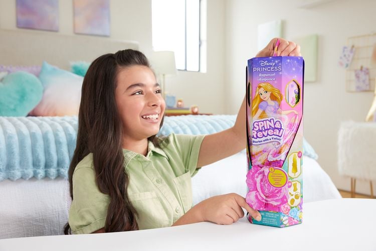 Produktbild: Disney Prinzessin Spin & Reveal Rapunzel-Modepuppe und Accessoires mit 11 Überraschungen