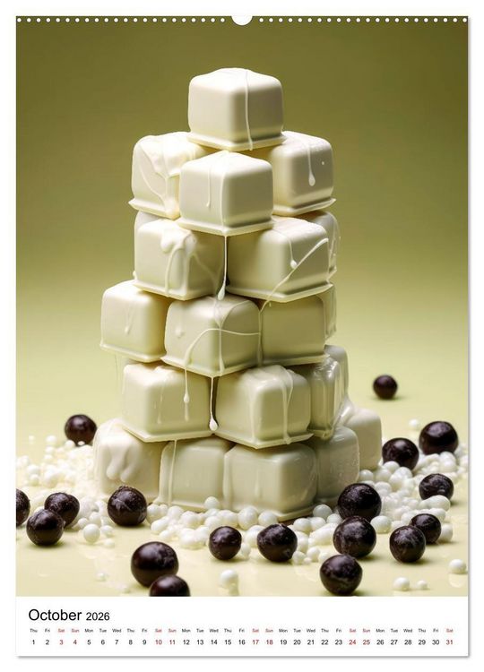 Produktbild: Choco Delight (High Quality Premium Wall Calendar 2026 DIN A2 portrait),CALVENDO 12 Month Wall Calendar