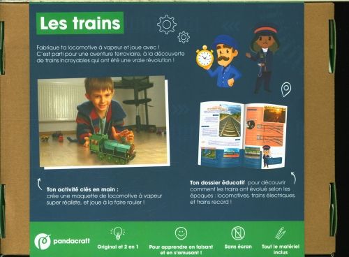 Produktbild: Les trains : construis ta locomotive &agrave; vapeur ! : 8-12 ans
