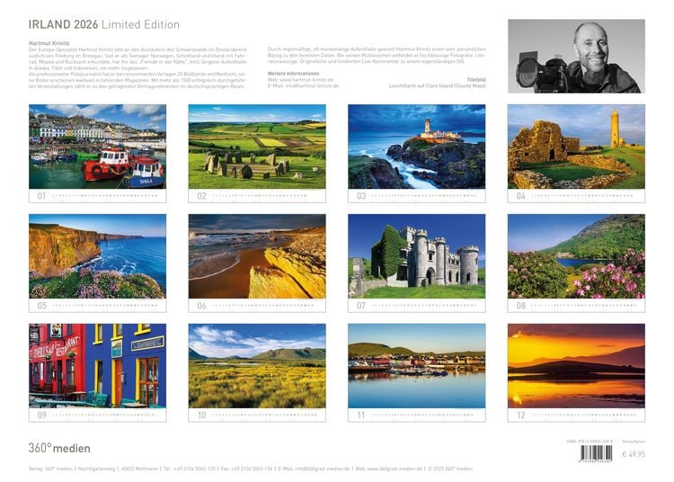 Produktbild: Irland Exklusivkalender 2026