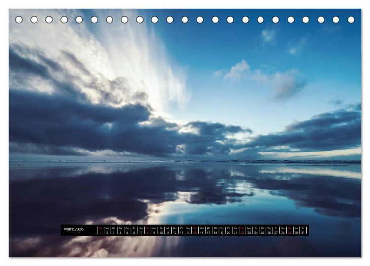 Produktbild: Abendlicht &uuml;ber der Nordsee (Tischkalender 2026 DIN A5 quer), CALVENDO Monatskalender