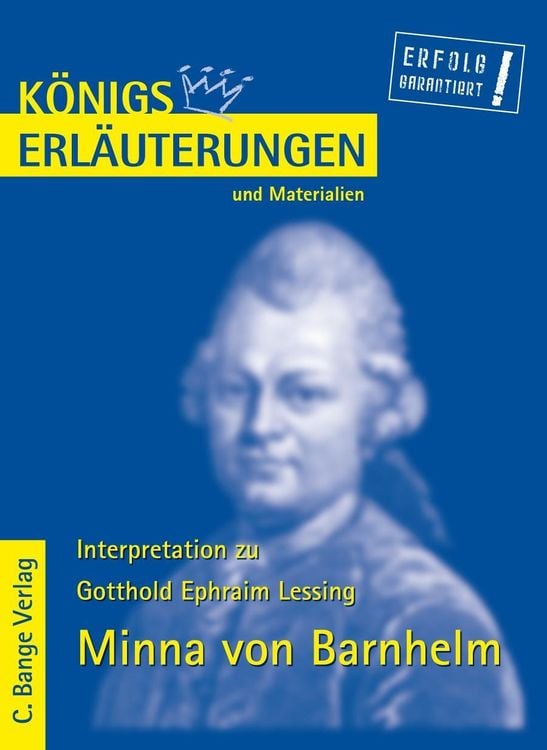 Produktbild: Minna von Barnhelm von Gotthold Ephraim Lessing. Textanalyse und Interpretation.