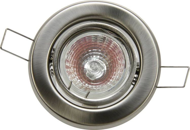 Produktbild: Heitronic 23552 DL6801 Einbauleuchte LED GU5.3 35W Edelstahl (geb&uuml;rstet)