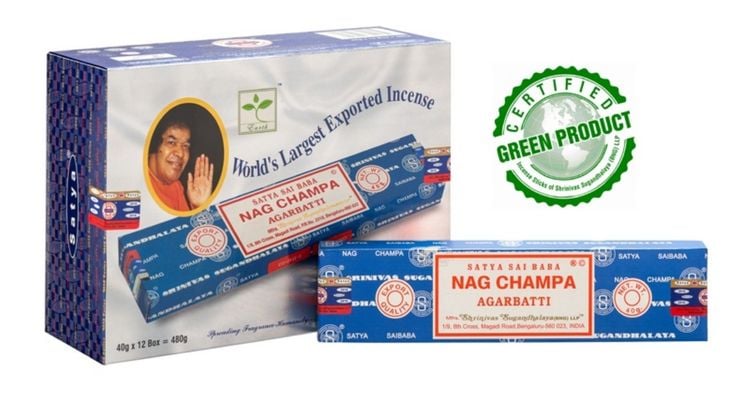 Produktbild: R&auml;ucherst&auml;bchen Satya Sai Baba " Nag Champa" 40gr.