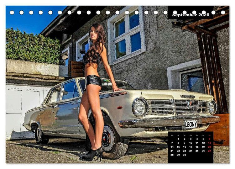 Produktbild: Kurven - Fieber - Modelle und Autos (Tischkalender 2026 DIN A5 quer), CALVENDO Monatskalender