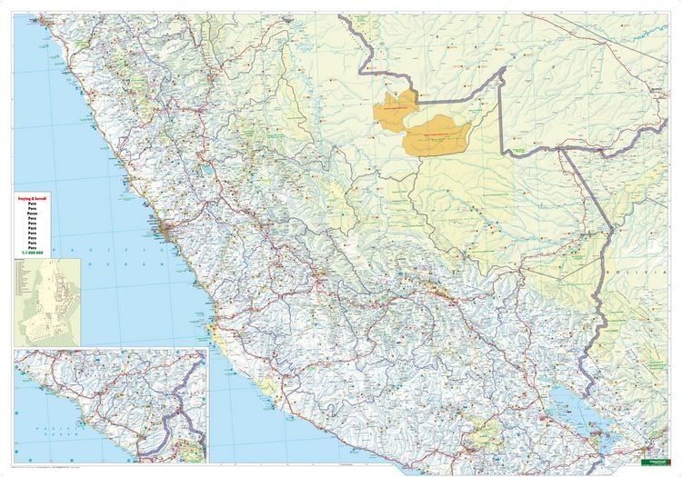 Produktbild: freytag & berndt Stra&szlig;enkarte Peru 1:1 Mio.
