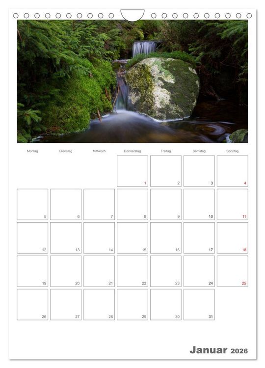 Produktbild: Harzer Wasserwelten (Wandkalender 2026 DIN A4 hoch), CALVENDO Monatskalender