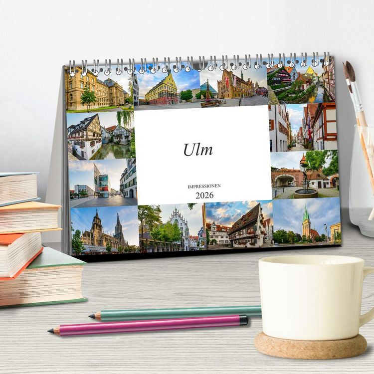 Produktbild: Ulm Impressionen (Tischkalender 2026 DIN A5 quer), CALVENDO Monatskalender
