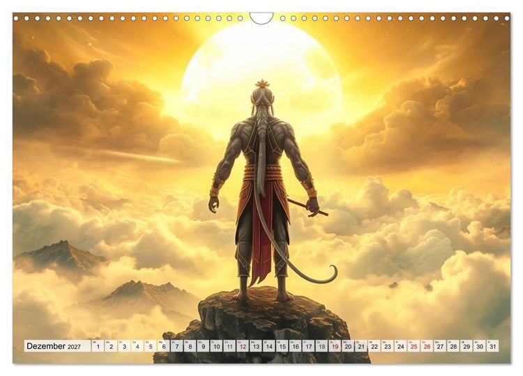 Produktbild: Sun Wukong - Die Reise des Affenk&ouml;nigs (Wandkalender 2027 DIN A3 quer), CALVENDO Monatskalender
