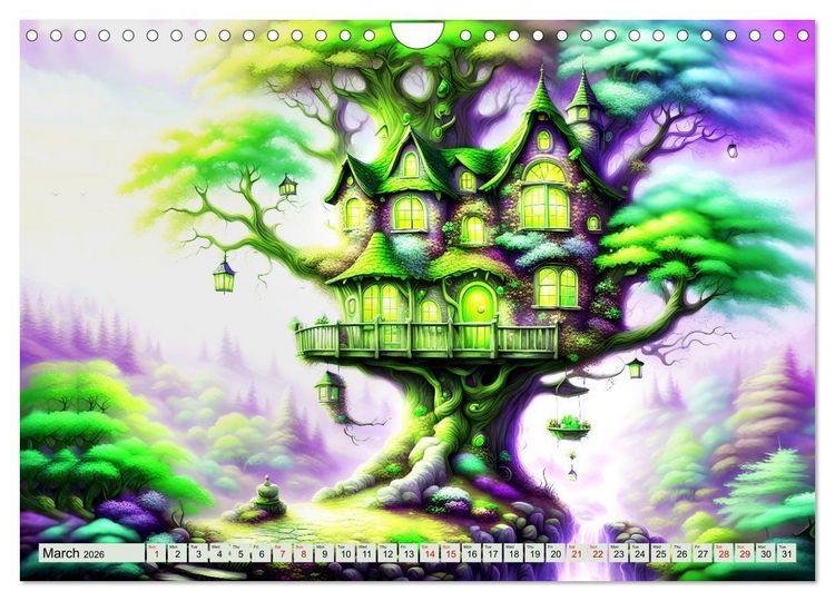 Produktbild: Treehouse fantasies (Wall Calendar 2026 DIN A4 landscape), CALVENDO 12 Month Wall Calendar