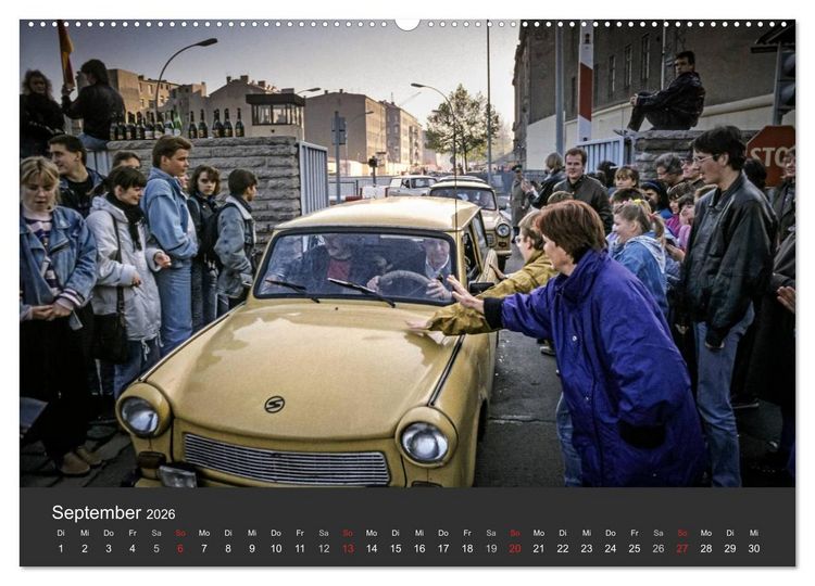 Produktbild: Berlin - der Fall der Mauer (hochwertiger Premium Wandkalender 2026 DIN A2 quer), Kunstdruck in Hochglanz