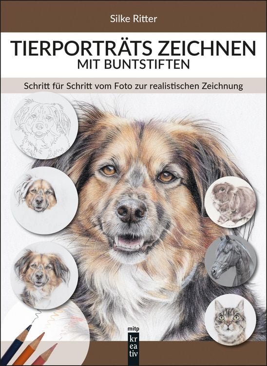 Produktbild: Tierportr&auml;ts zeichnen mit Buntstiften