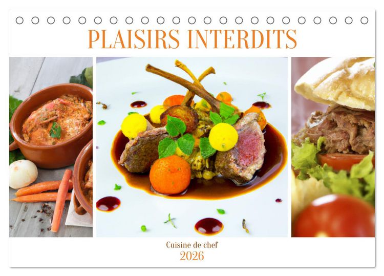 Produktbild: Plaisirs interdits (Calendrier de bureau 2026 DIN A5 vertical), CALVENDO calendrier mensuel