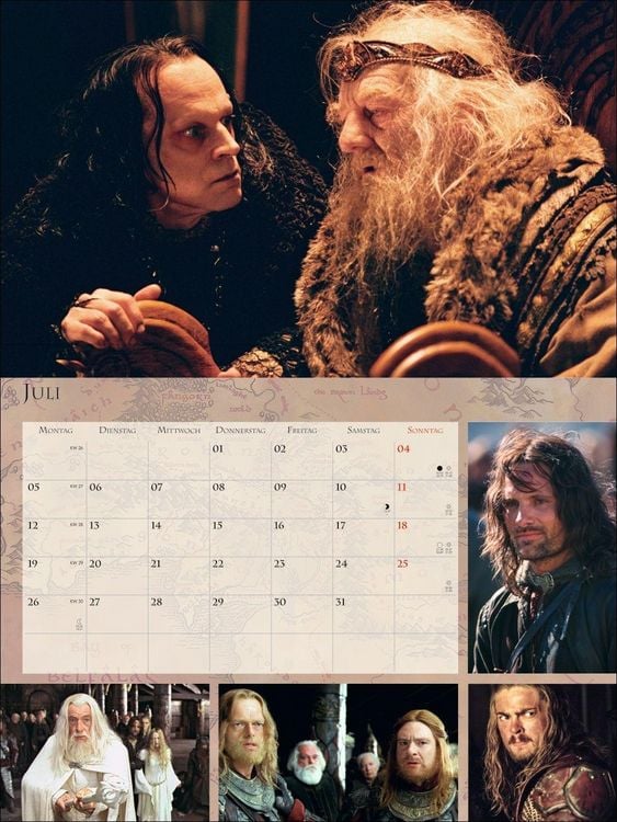 Produktbild: Der Herr der Ringe Broschur XL Kalender 2027