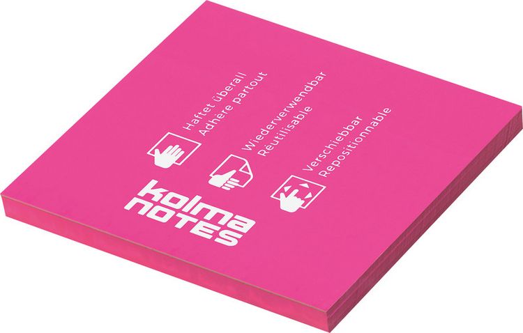 Produktbild: KOLMA&reg; Haftnotizen Notes, neonpink 100 Blatt