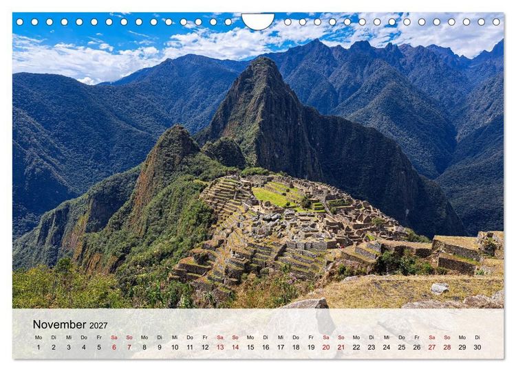 Produktbild: Entdecke S&uuml;damerika: Monat f&uuml;r Monat (Wandkalender 2027 DIN A4 quer), CALVENDO Monatskalender