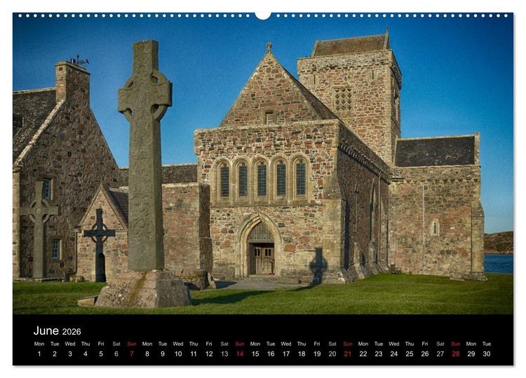 Produktbild: Iona - A Visual Pilgrimage (High Quality Premium Wall Calendar 2026 DIN A2 landscape),CALVENDO 12 Month Wall Calendar