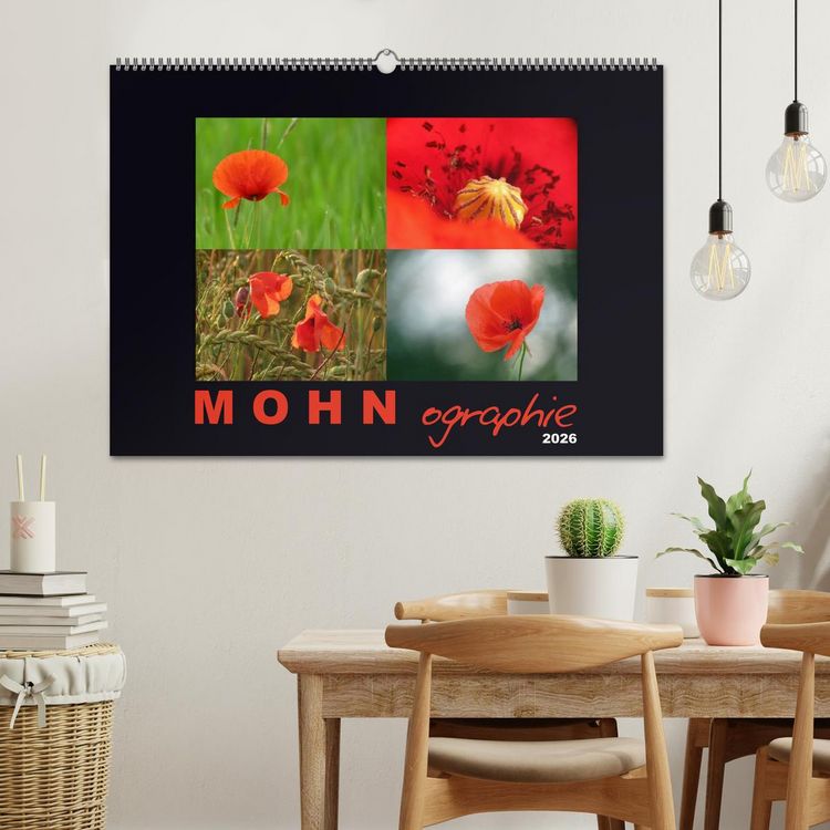 Produktbild: MOHNographie (Wandkalender 2026 DIN A2 quer), CALVENDO Monatskalender