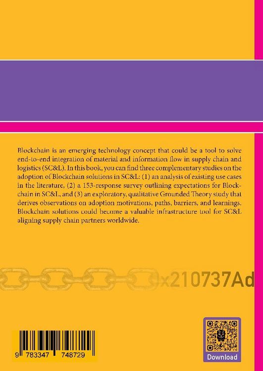 Produktbild: Blockchain Adoption in Supply Chain Management and Logistics