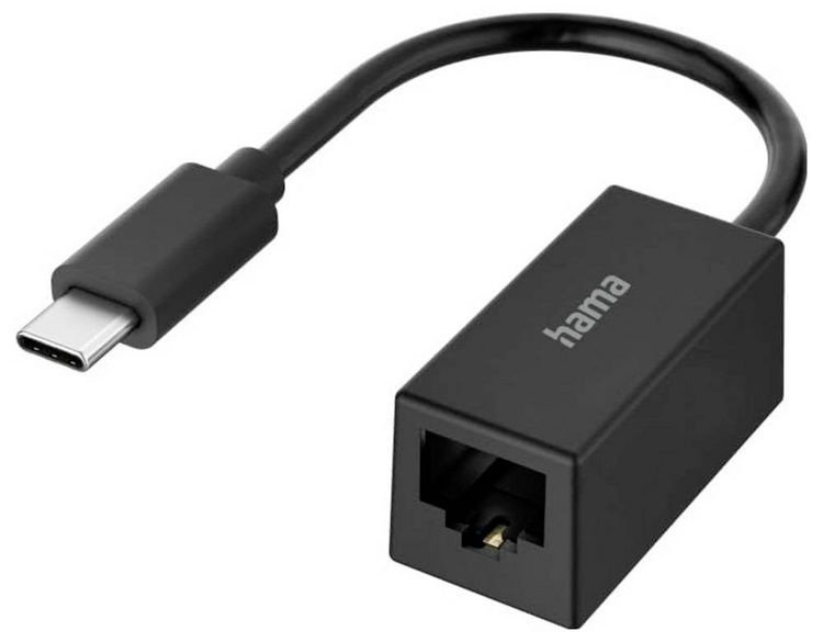 Produktbild: Hama USB 2.0 Adapter [1x USB-C&reg; - 1x RJ45-Buchse] Hama Netzwerk-Adapter, USB-C-Stecker - LAN/Ethernet-Buchse, 2,5 Gigabit Ethernet