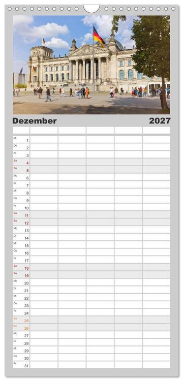 Produktbild: Familienplaner 2027 - SOMMER IN BERLIN mit 5 Spalten (Wandkalender, 21 x 45 cm) CALVENDO