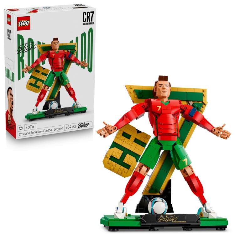 Produktbild: LEGO Editions 43016 Cristiano Ronaldo, Fu&szlig;balllegende, Bauset f&uuml;r Kinder; Fu&szlig;ball-Deko