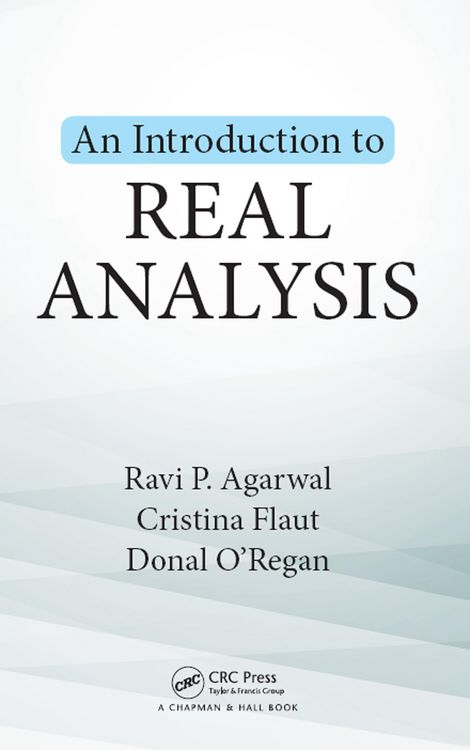 Produktbild: An Introduction to Real Analysis