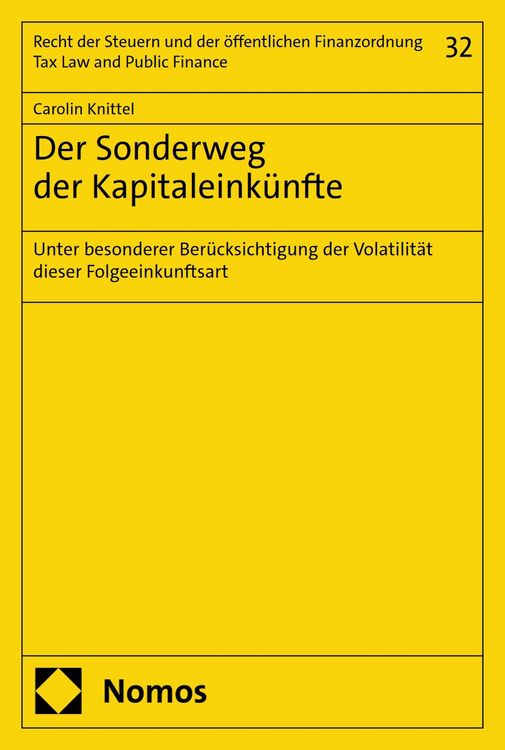 Produktbild: Der Sonderweg der Kapitaleink&uuml;nfte