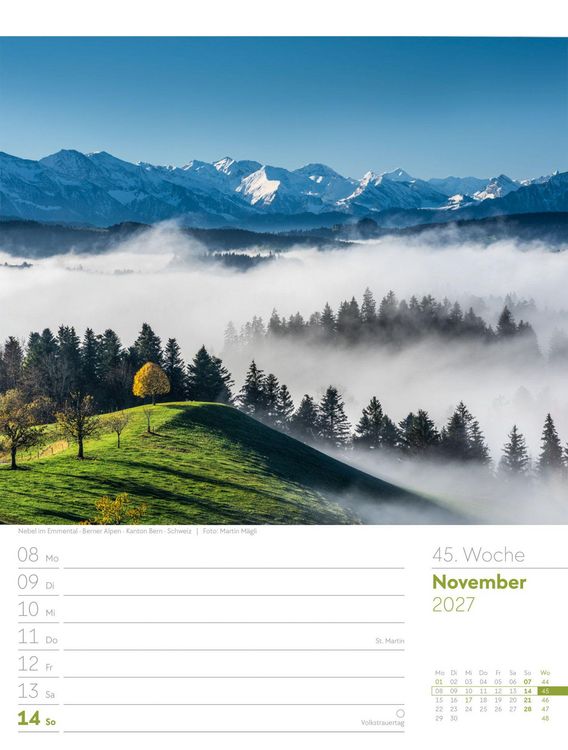 Produktbild: Faszination Alpenwelt Wochenplaner Kalender 2027